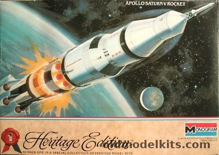 Monogram 1/144 Apollo Saturn V Rocket - Heritage Edition, 6051 plastic model kit